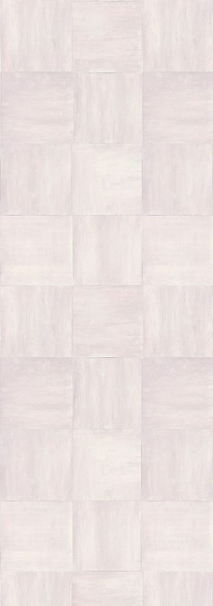 Vliesová obrazová tapeta na zeď, růžová, šedá, imitace rohože, DGTRA7043-300, Traces, Masureel