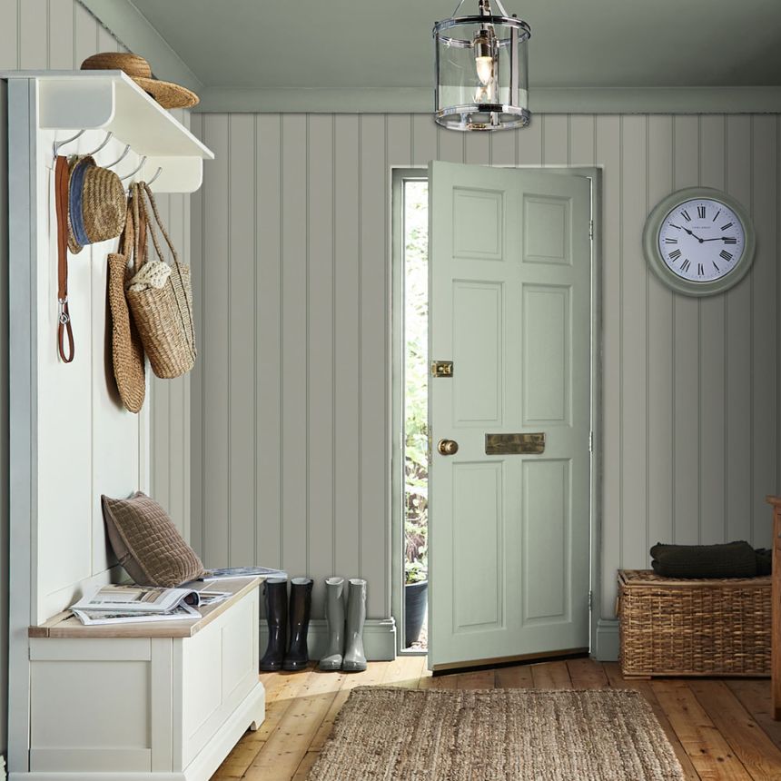 Pruhovaná vliesová tapeta na zeď, zelená, 122757, Laura Ashley 4