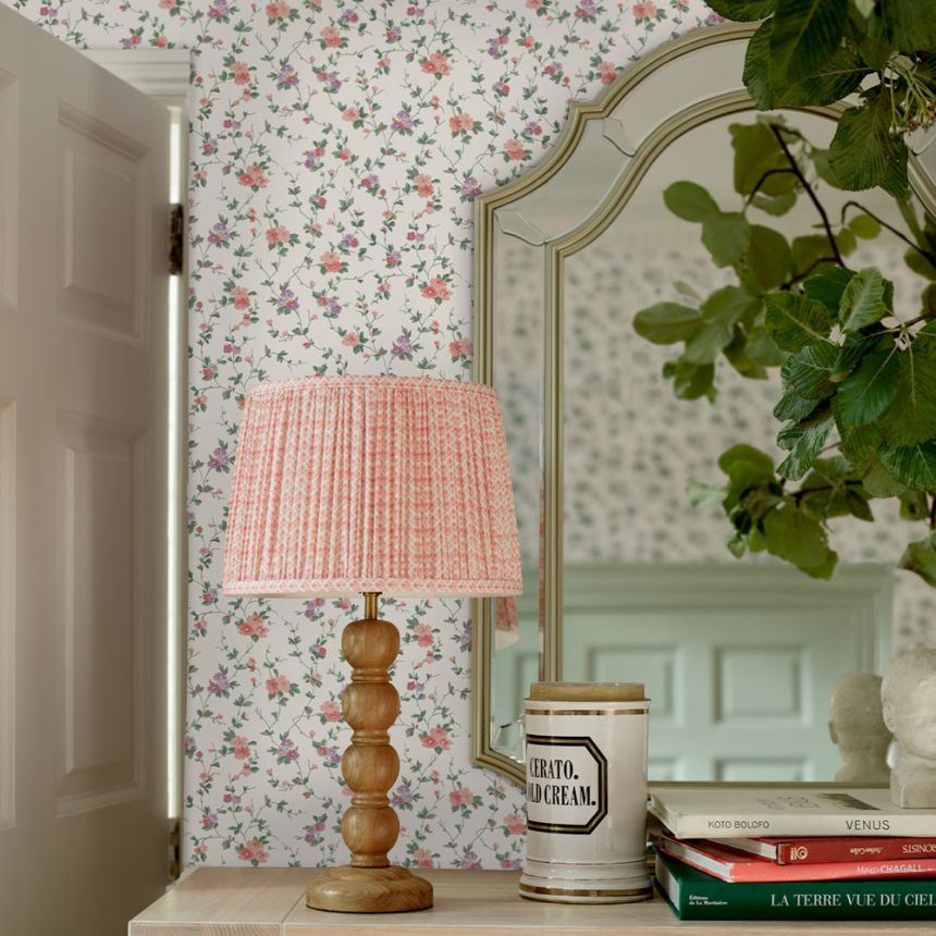 Vliesová tapeta na zeď, zelená, fialová, květy, 122765, Laura Ashley 4