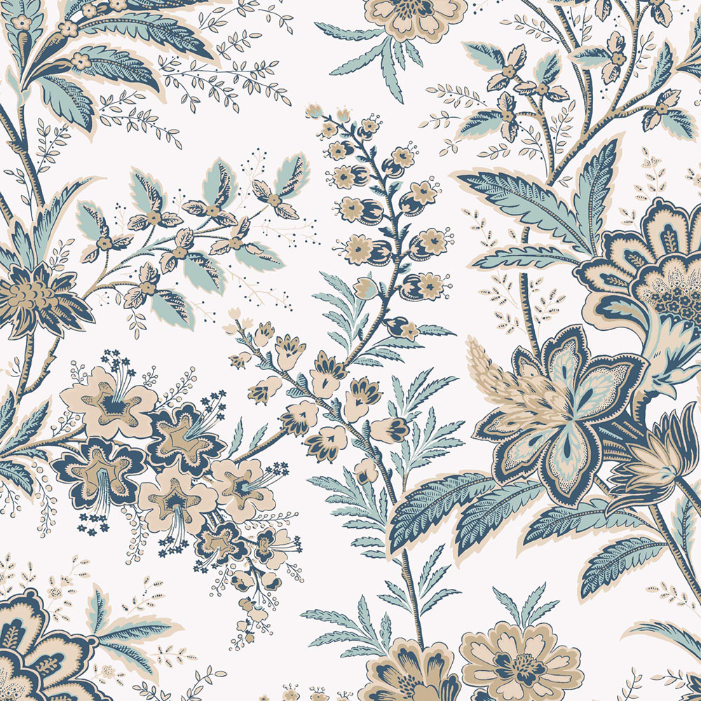 Vliesová tapeta na zeď, bílá, béžová, květiny, 130098, Laura Ashley 4