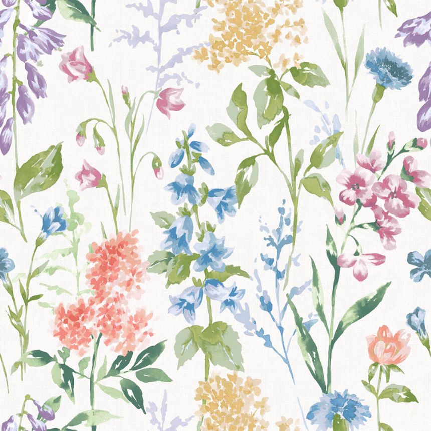 Vliesová tapeta na zeď, bílá, zelená, květinový vzor, 130103, Laura Ashley 4