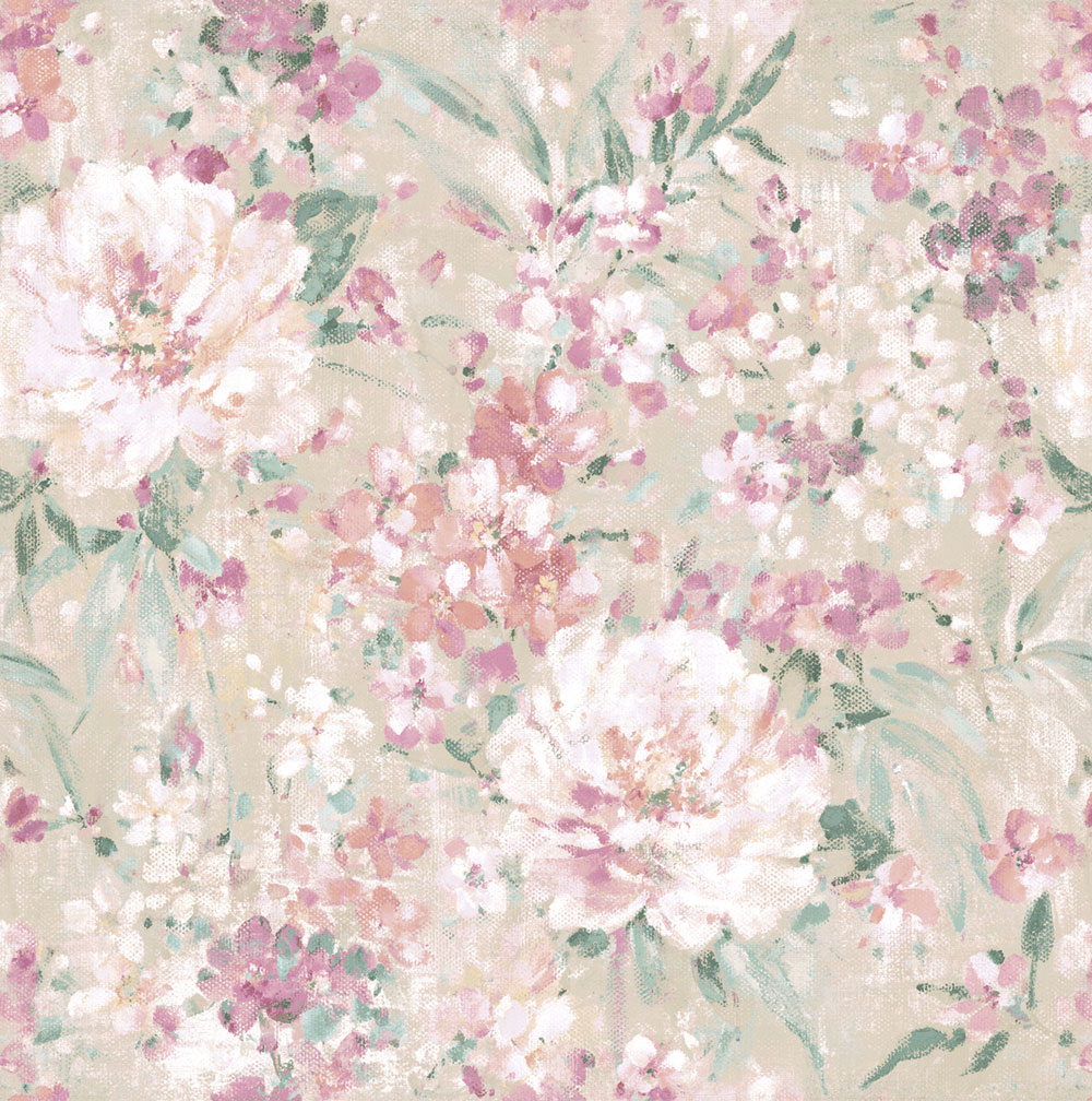 Vliesová tapeta na zeď růžová, bílá, květinový vzor, 140329, Laura Ashley 4