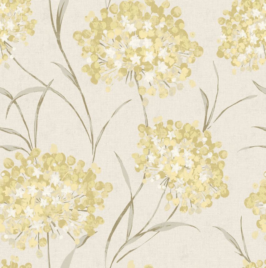 Vliesová tapeta na zeď, žlutá, béžová, květinový vzor, 140330, Laura Ashley 4