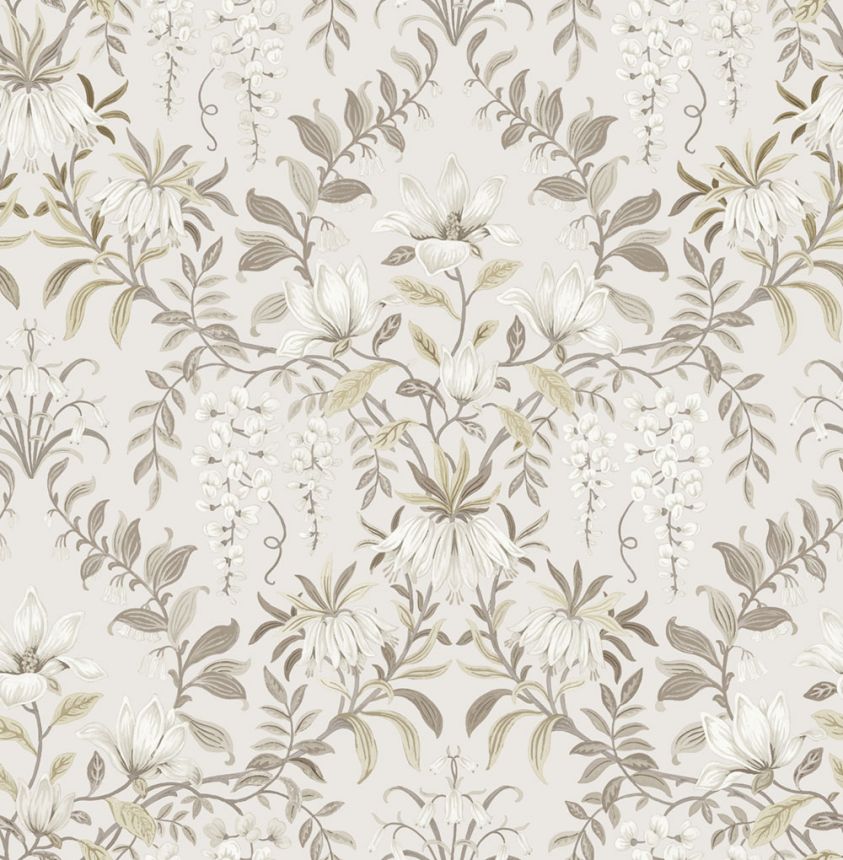Květinová vliesová tapeta na zeď, béžová, hnědá, 140335, Laura Ashley 4