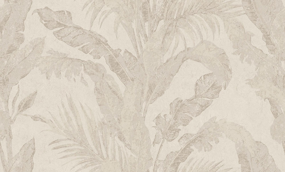 Luxusní vliesová tapeta na zeď, béžová, bílá, listy, imitace stěrkové omítky, 6602, Metamorphosis, Parato by Cristiana Masi