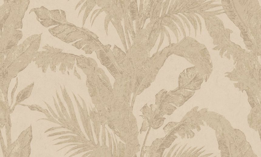 Luxusní vliesová tapeta na zeď, béžová, listy, imitace stěrkové omítky, 6603, Metamorphosis, Parato by Cristiana Masi