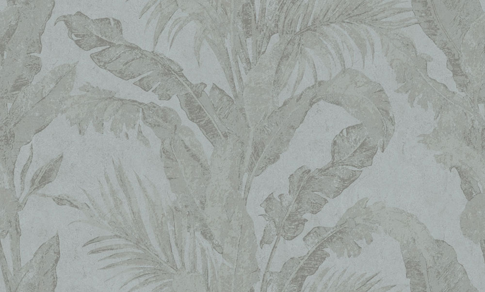 Luxusní vliesová tapeta na zeď, šedá, modrá, listy, imitace stěrkové omítky, 6606, Metamorphosis, Parato by Cristiana Masi