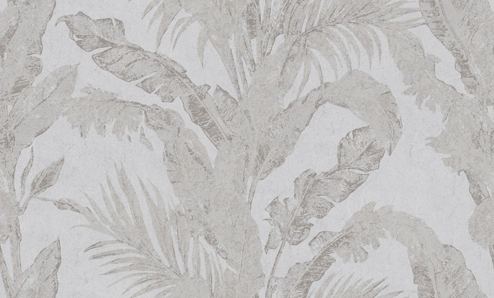 Luxusní vliesová tapeta na zeď, šedá, stříbrná, listy, imitace stěrkové omítky, 6608, Metamorphosis, Parato by Cristiana Masi