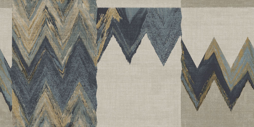 Geometrická vliesová tapeta na zeď, modrá, šedá, imitace látky, 6676, Metamorphosis, Parato by Cristiana Masi