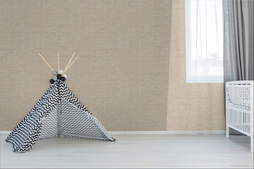 Vliesová tapeta na zeď, béžová, hnědá, imitace látky, 6683, Metamorphosis, Pigmenta, Parato by Cristiana Masi