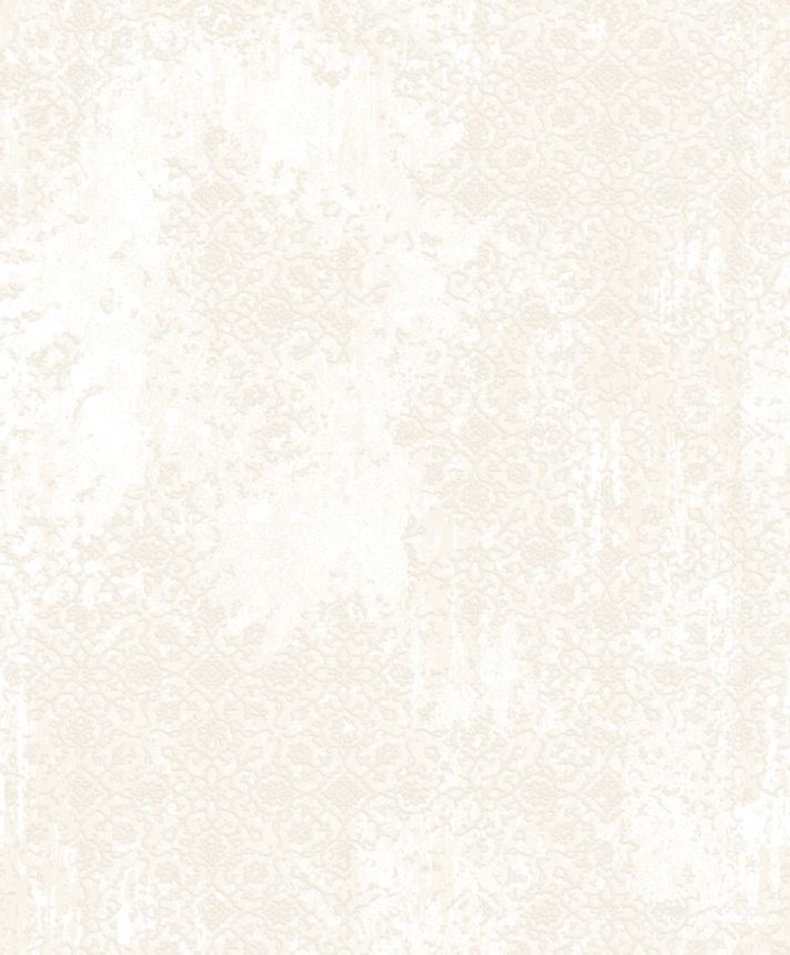 Vliesová tapeta na zeď, bílá, stříbrná, vintage ornamenty, AU41201, Aurelia, Prestige Wallcoverings