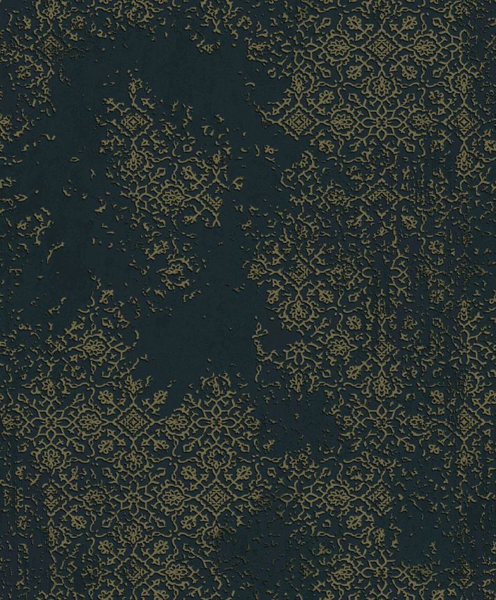 Vliesová tapeta na zeď, modrá, béžová, vintage ornamenty, AU41205, Aurelia, Prestige Wallcoverings