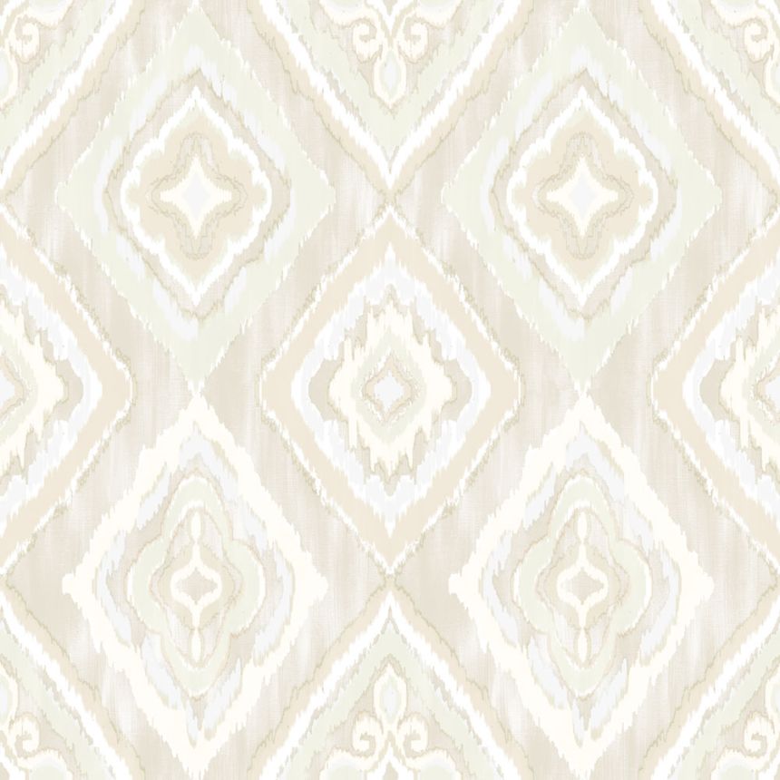 Vliesová tapeta na zeď, bílá, béžová, imitace látky, AU41401, Aurelia, Prestige Wallcoverings