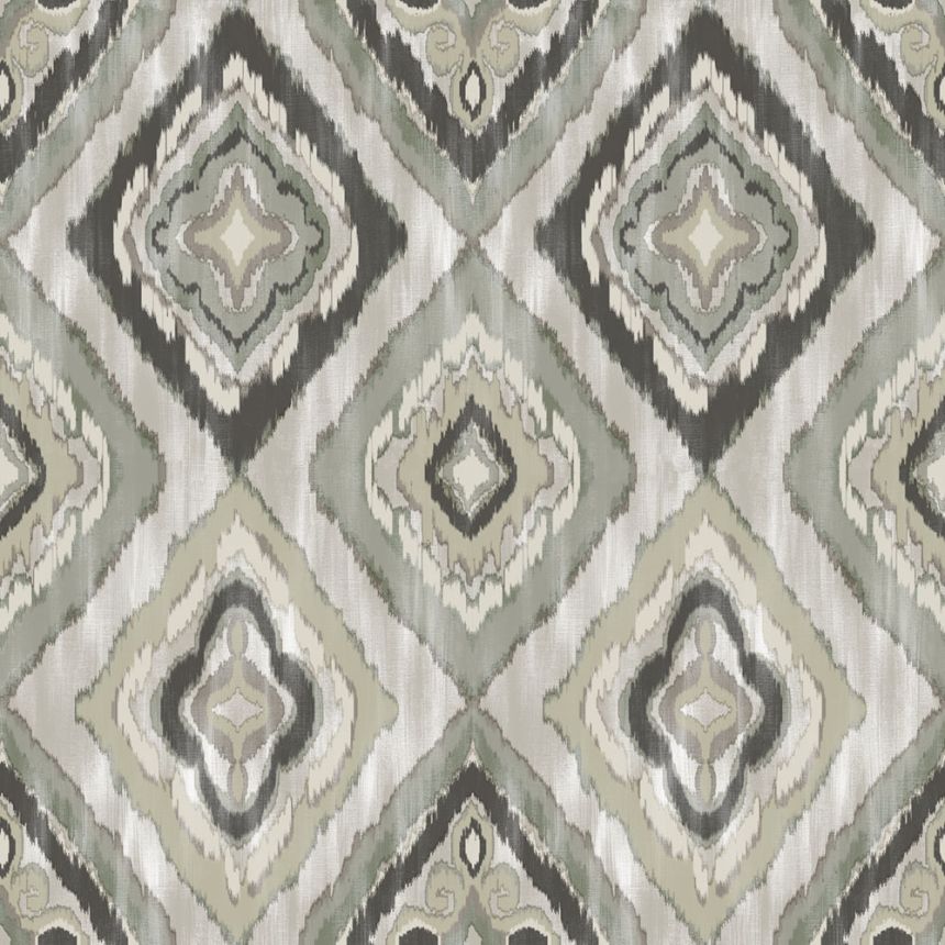 Vliesová tapeta na zeď, černá, šedá, imitace látky, AU41404, Aurelia, Prestige Wallcoverings