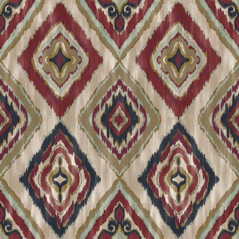 Vliesová tapeta na zeď, béžová, modrá, imitace látky, AU41405, Aurelia, Prestige Wallcoverings