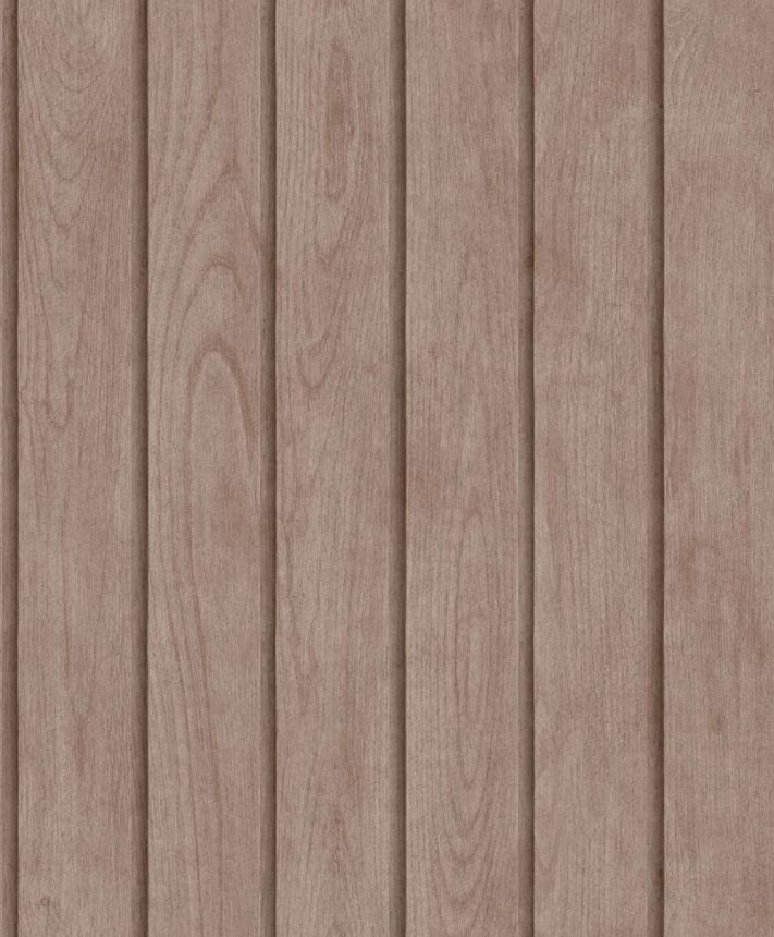 Vliesová tapeta na zeď, hnědá, imitace dřevěného obkladu, M89808, Illusion, Ugépa