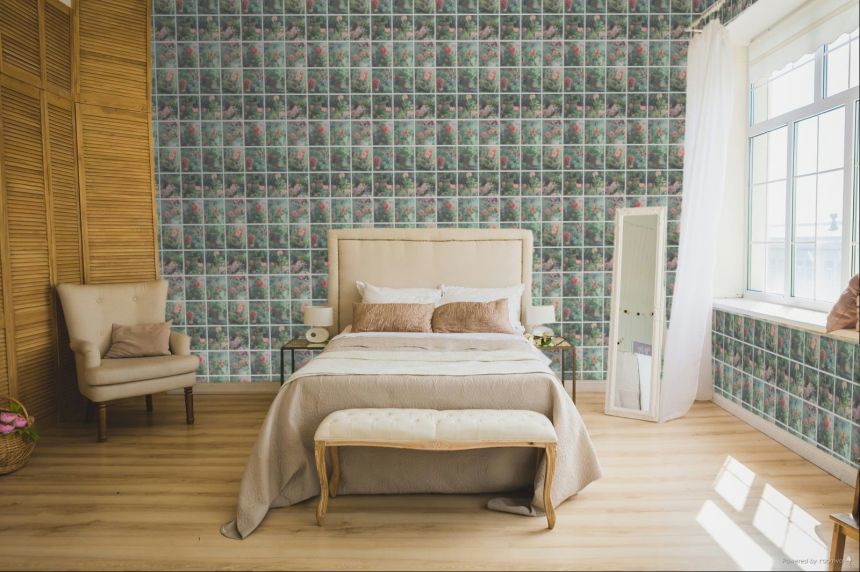 Vliesová tapeta na zeď, růžová, růže v zimní zahradě, M89904, Illusion, Ugépa