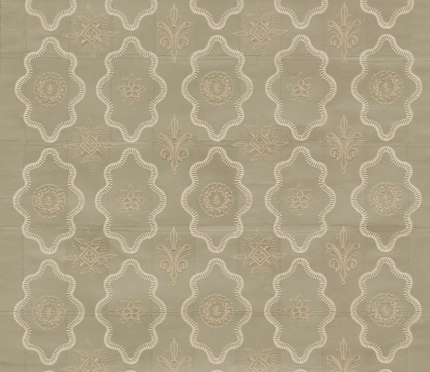 Luxusní vliesová tapeta na zeď s ornamenty, kozí kůže, béžová, 27400, Corium, Arte