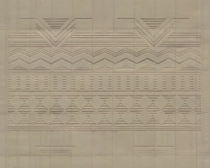 Geometrická vliesová tapeta na zeď, kozí kůže, béžová, 27411, Corium, Arte