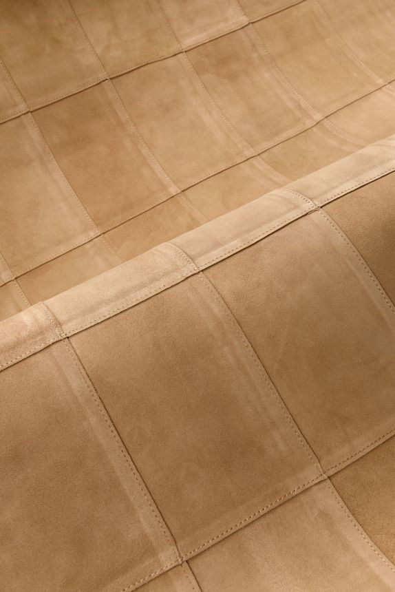 Luxusní vliesová tapeta na zeď, nubuková kůže, béžovo-žlutá, 27471, Corium, Arte