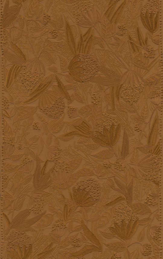 Vliesová tapeta na zeď, oranžovo-hnědá, květiny, 29202, Allures, Arte