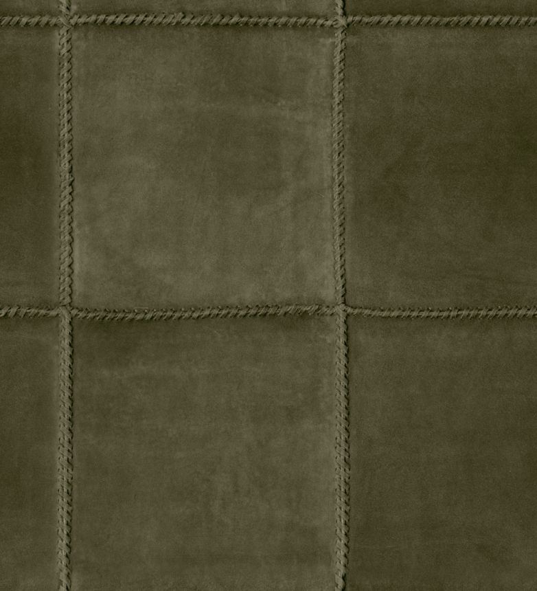 Geometrická vliesová tapeta na zeď, khaki zelená, čtverce, 29211, Allures, Arte