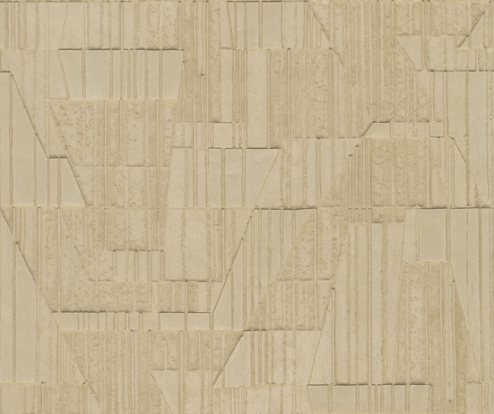 Vliesová textilní 3D tapeta na zeď, béžová, geometrický vzor, 23441, Memphis, Arte