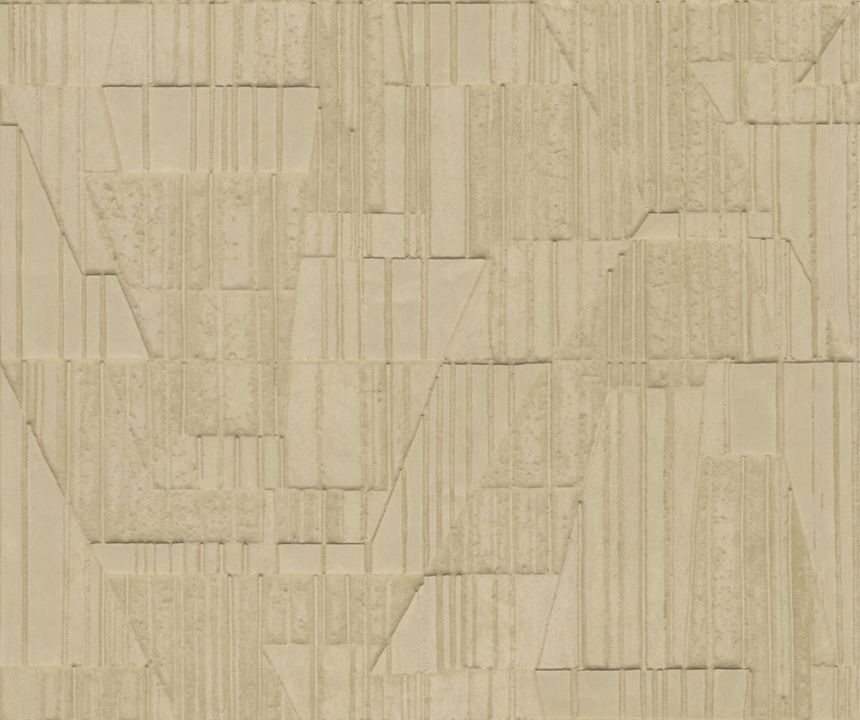 Vliesová textilní 3D tapeta na zeď, béžová, geometrický vzor, 23441, Memphis, Arte