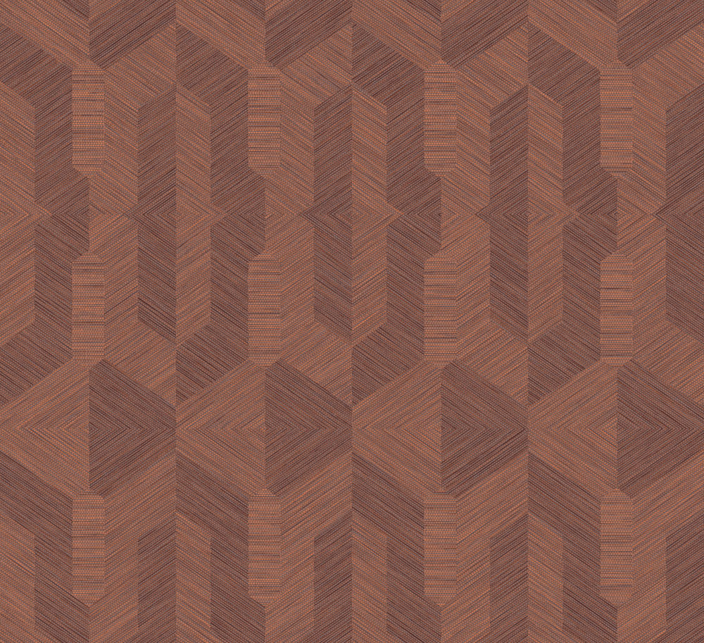 Geometrická vliesová tapeta na zeď, vínová, ArtDeco, 19402, Luxor, Arte