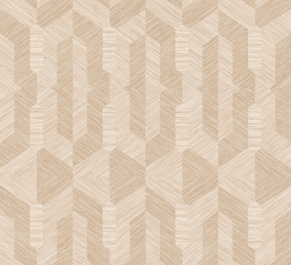 Geometrická vliesová tapeta na zeď, hnědo-béžová, ArtDeco, 19403, Luxor, Arte