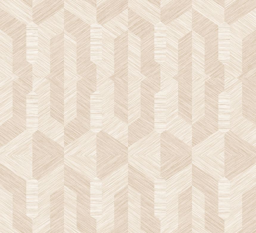 Geometrická vliesová tapeta na zeď, béžová, ArtDeco, 19405, Luxor, Arte