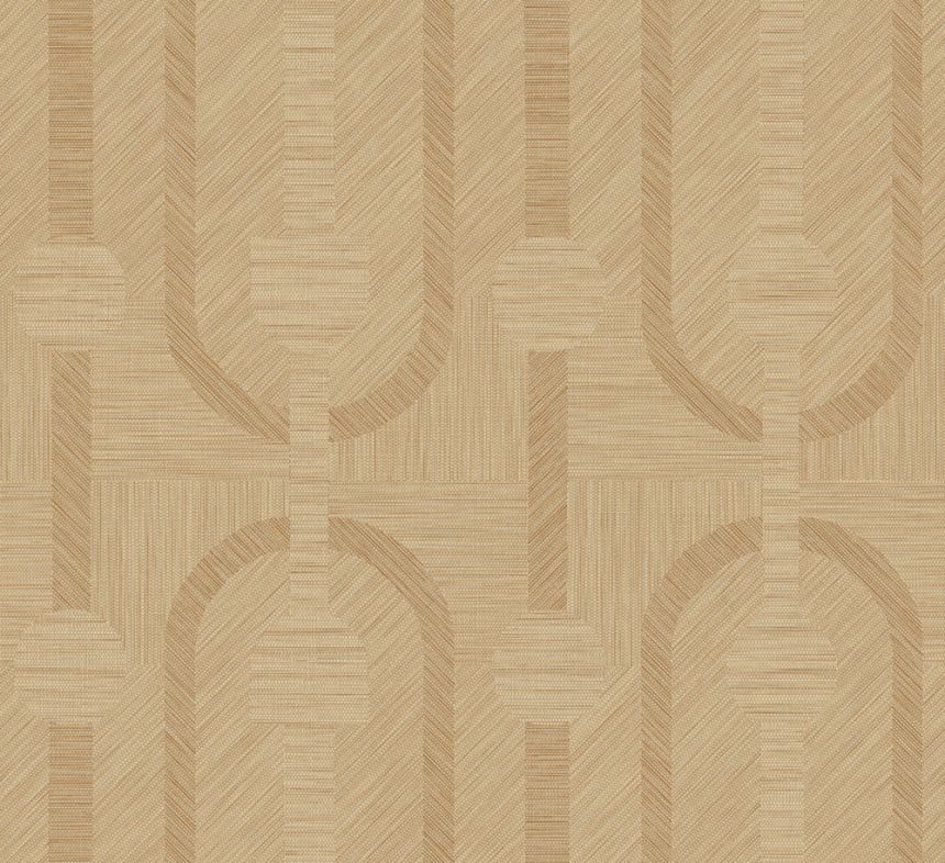 Hnědá geometrická tapeta na zeď, Art Deco, 19410, Luxor, Arte
