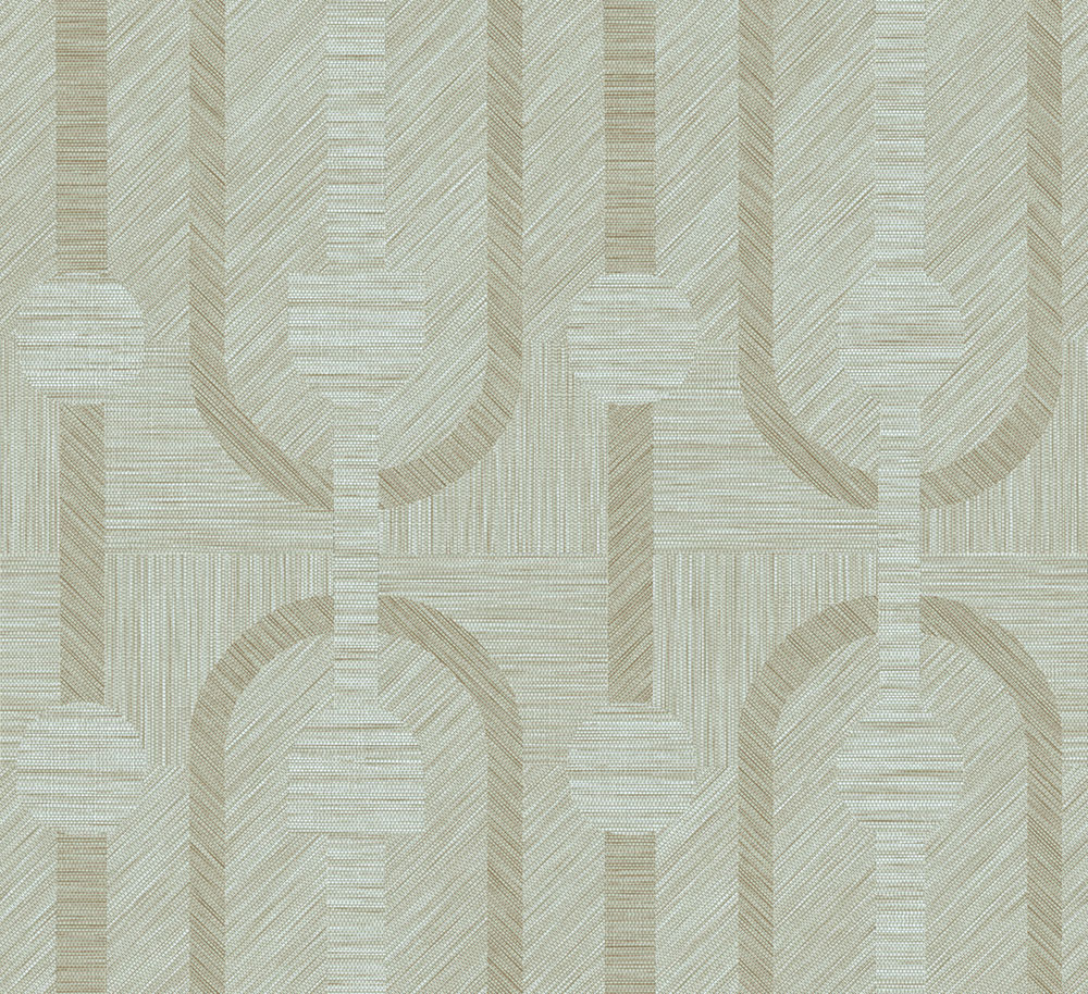 Šedo-zelená geometrická tapeta na zeď, Art Deco, 19412, Luxor, Arte
