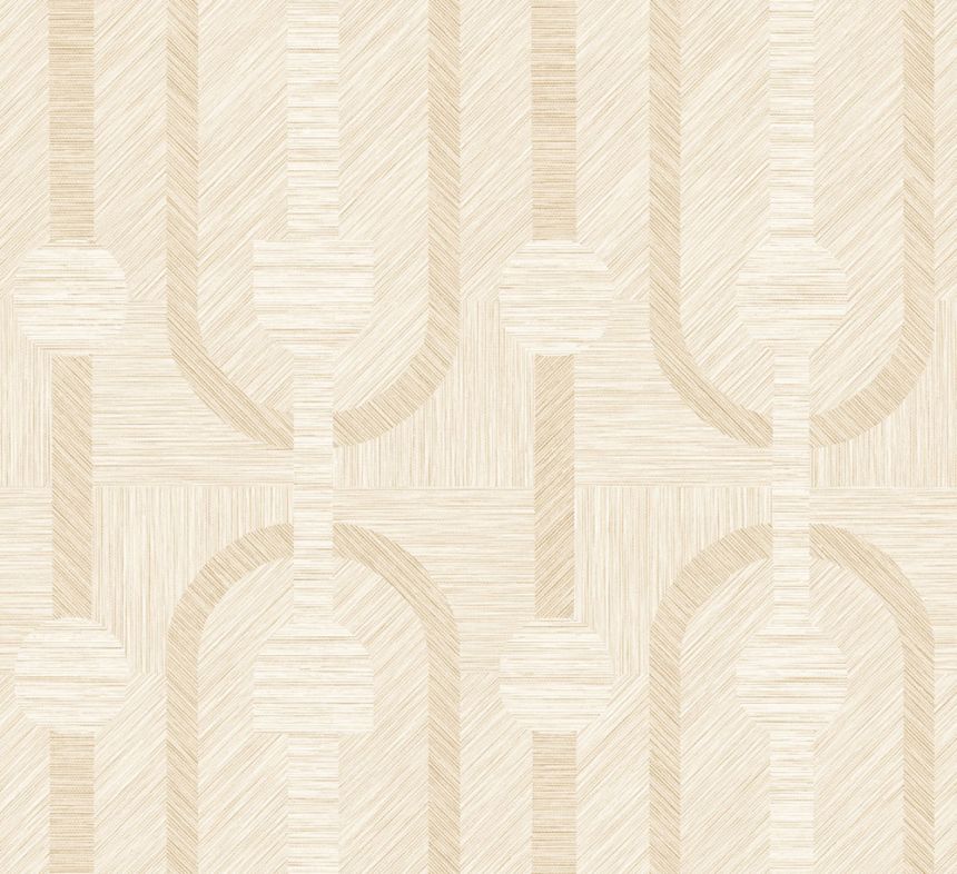 Béžová geometrická tapeta na zeď, Art Deco, 19414, Luxor, Arte