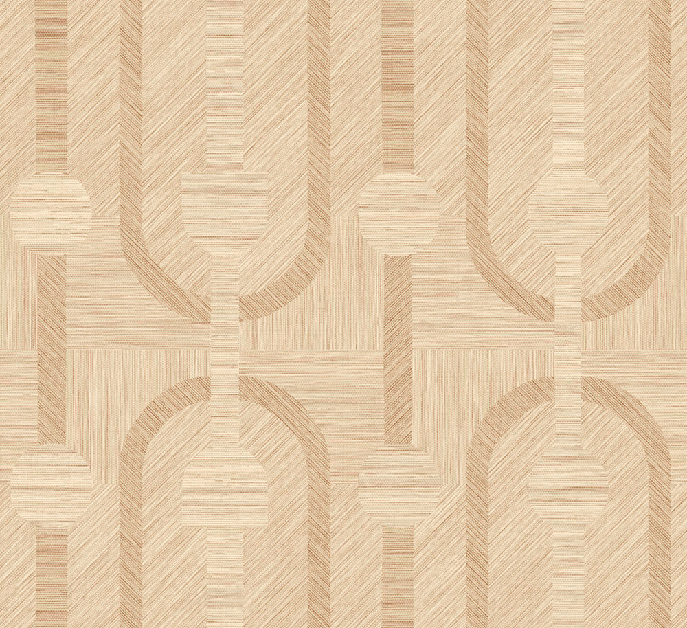 Hnědo-béžová geometrická tapeta na zeď, Art Deco, 19415, Luxor, Arte