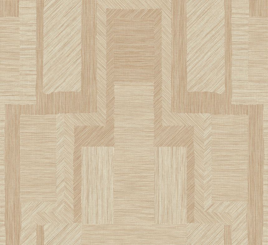 Hnědo-béžová geometrická tapeta na zeď, ArtDeco, 19420, Luxor, Arte
