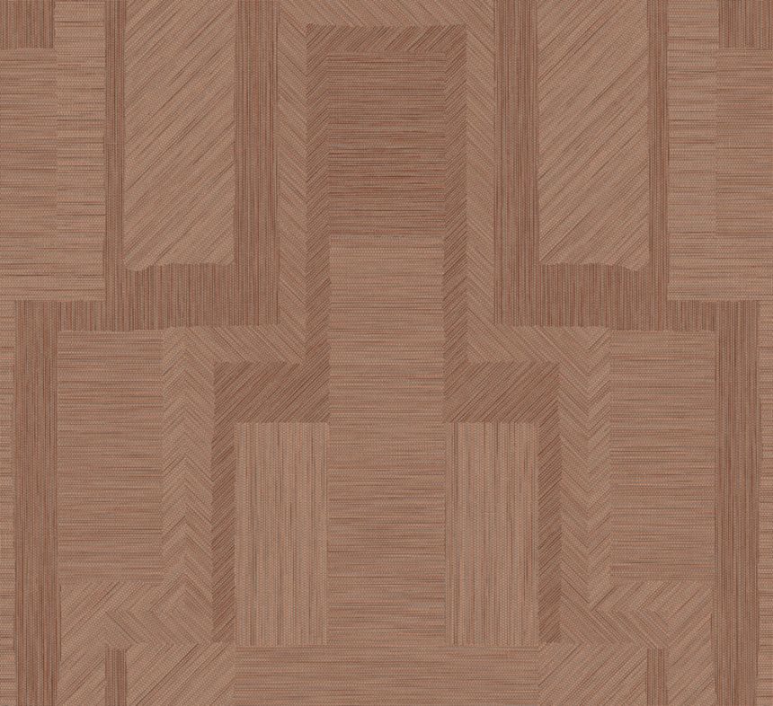 Hnědo-červená geometrická tapeta na zeď, ArtDeco, 19423, Luxor, Arte