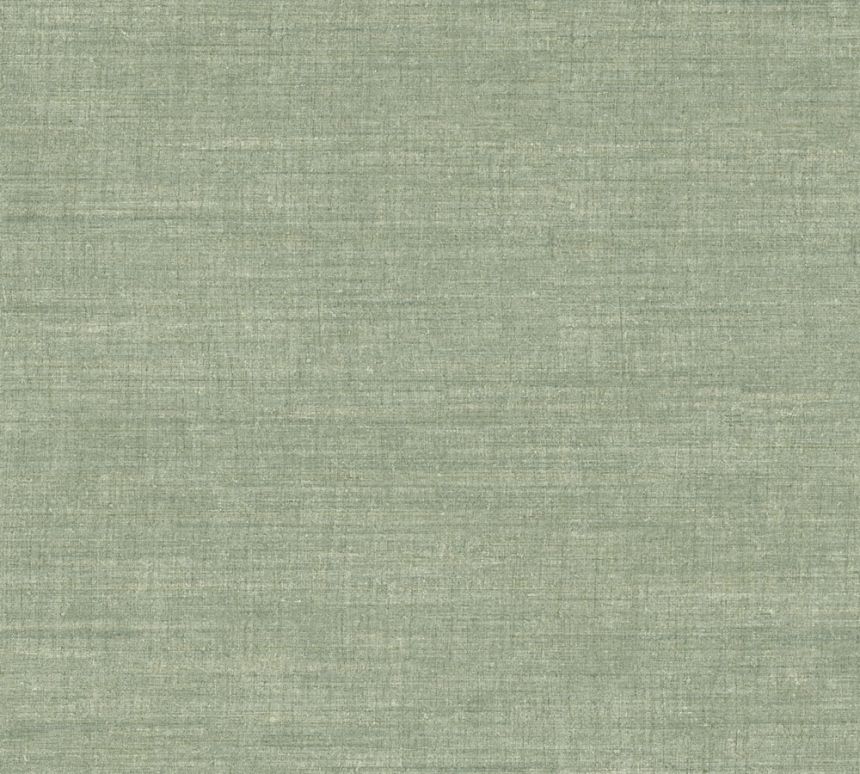 Vliesová tapeta s jemnou látkovou texturou, zelená, 18364 Indienne Arte