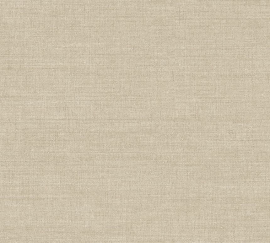 Vliesová tapeta s jemnou látkovou texturou, hnědo-béžová, 18371, Indienne, Arte