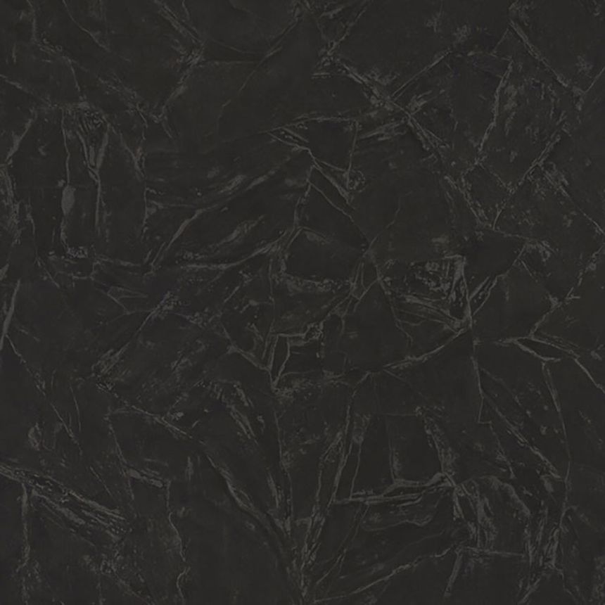 Luxusní černá tapeta imitace stěrkové omítky Z46048, Trussardi 6, Zambaiti Parati