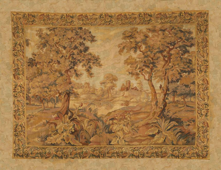 Vliesová obrazová tapeta na zeď, oranžová, vínová, krajina, 97860, Les Tapisseries, Arte