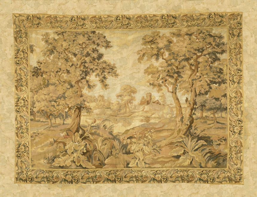 Vliesová obrazová tapeta na zeď, béžová, žlutá, krajina, 97861, Les Tapisseries, Arte