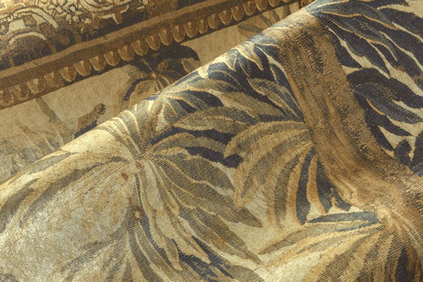 Vliesová obrazová tapeta na zeď, hnědá, krémová, stromy, květiny, 97871, Les Tapisseries, Arte
