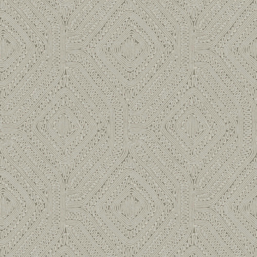 Geometrická vliesová tapeta na zeď, béžová, hnědá, imitace pleteniny, 140086, Abigail Ahern vol.1