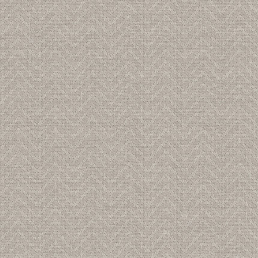 Geometrická vliesová tapeta na zeď, béžová, šedá, imitace látky, 140088, Abigail Ahern vol.1