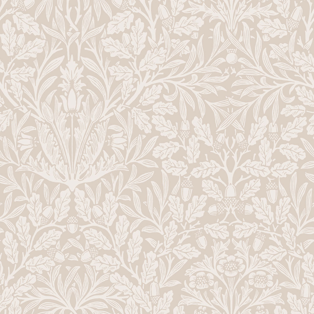 Vliesová tapeta na zeď, béžová, květiny, listy, 140491, William Morris at Home vol. 2