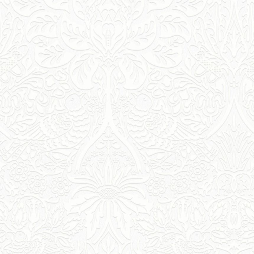 Vliesová tapeta na zeď, zeleno-růžová, květiny, ptáci, 142105, William Morris at Home vol. 2