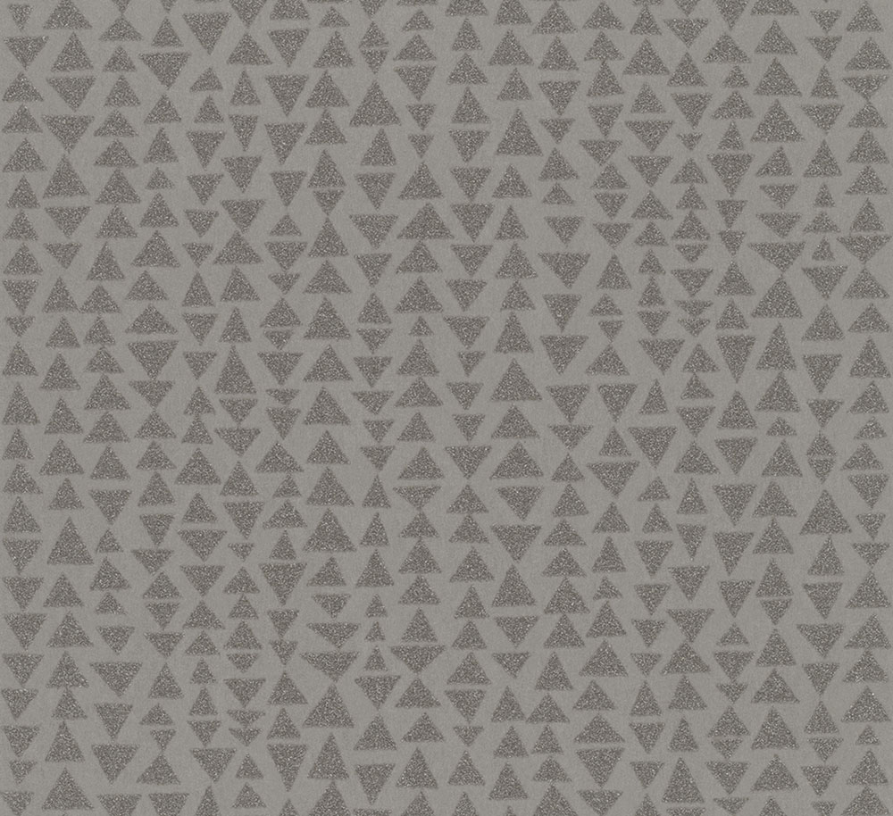 Vliesová tapeta na zeď, stříbrná, trojúhelníky, 32019, Grains & Plains, Marburg