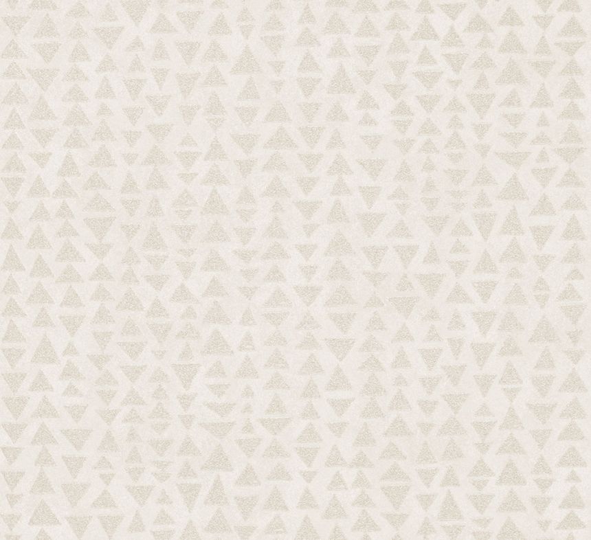 Vliesová tapeta na zeď, bílo-růžová, trojúhelníky, 32020, Grains & Plains, Marburg