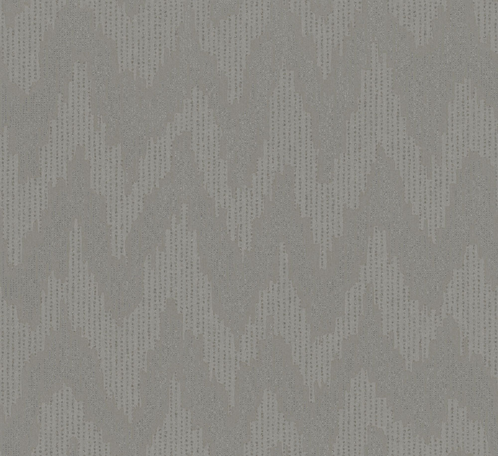 Vliesová tapeta na zeď, šedo-stříbrný cik cak vzor, 32045, Grains & Plains, Marburg
